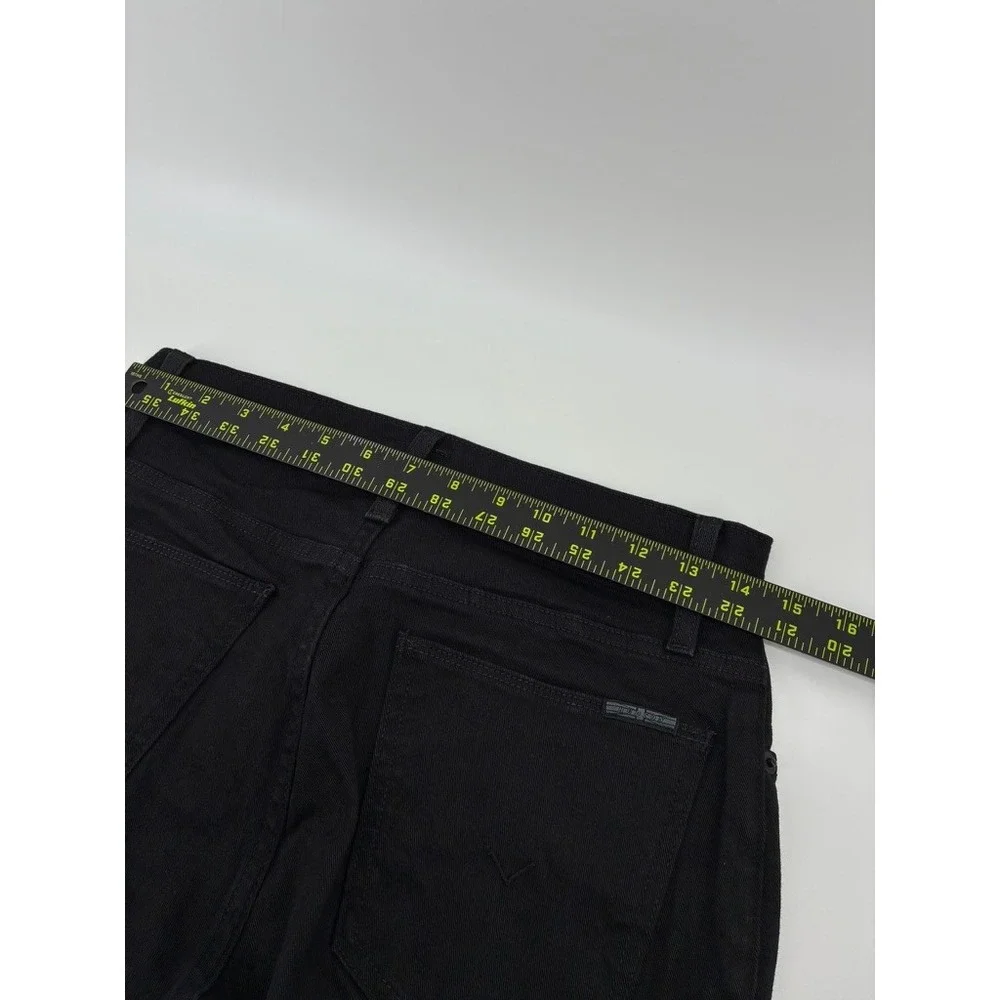 Hudson Ace Dal Black Skinny Jeans Raw Hem Size 30‎ ZGSDAL6829